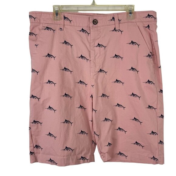 Hudson & Barrow NYC Pink Shorts Men's 36 Swordfish Beach Vacation Summer Preppy - Picture 1 of 10